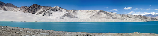 Il lago artificiale di Kangxiwa