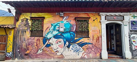 Bogotà, murale in carrera 4