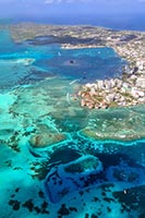 La barriera corallina di San Andrés dall'alto