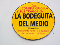 L'Avana - Insegna sulla 'Bodeguita'