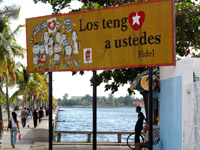 Cartello a Cienfuegos