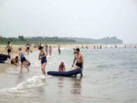 In spiaggia