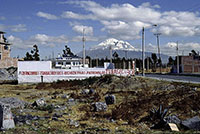 Il Chimborazo in lontananza