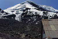 Rifugio alla fine della strada sul Chimborazo