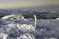 Palo sulla vetta del Cotopaxi