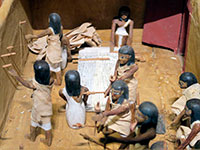 Museo del Cairo: statuine di tessitrici