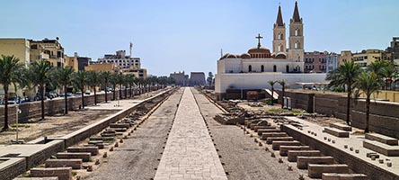 Il viale delle sfingi a Luxor
