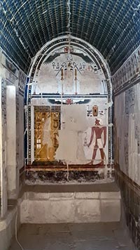Tempio di Hatshepsut, cripta e affreschi