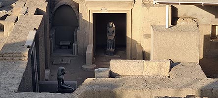 Museo di Assuan sull'isola di Sheyakhah Oula, tempio della dea Satet