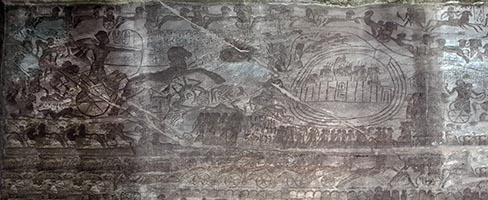 L'assedio della città di Qadesh sul fiume Oronte da parte di Ramses II rappresentata nel tempio di Abu Simbel