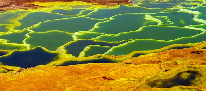 Pozze nel Dallol