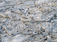 Lava solidificata nel cratere dell'Erta Ale