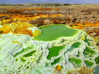 Pozze verdi al Dallol