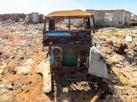 Land rover defunta alla miniera italiana