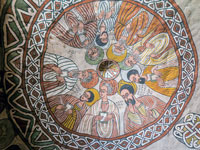 Affresco a cupola a Abune Yemata Guh