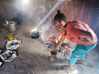 Cucina col pesce persico del Turkana