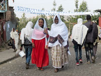 Lalibela, signore dirette alla processione