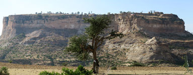 L'amba' dove sorge il monastero di Debre Damo