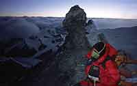 Alba presso la roccia "a fungo", 8600 m
