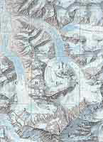 Mappa Everest dal versante tibetano