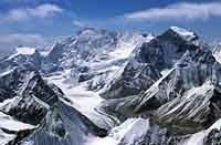 Il Cho Oyu (8201 m) vistyo dal c2 dell'Everest cresta nord-est