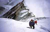 Salendo il nevaio sommitale