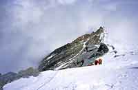 All'attacco del nevaio sommitale
