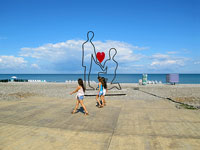 Sul lungomare di Batumi