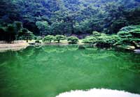 Il giardino di Ritsurin-Koen a Takamatsu, isola di Shikoku