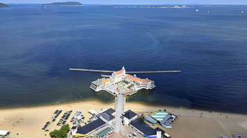 Padiglione sulla spiaggia Marizon a Fukuoka