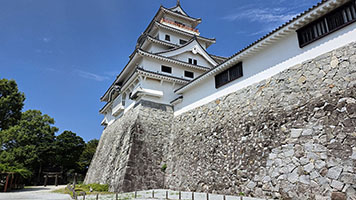 Il castello di Karatsu a Kyushu