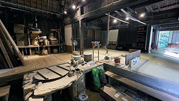 Interno di un'abitazione dell'800 presso il museo di Miyazaki