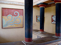 Interno del palazzo di Cnosso