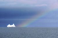 Arcobaleno nella baia di Disko