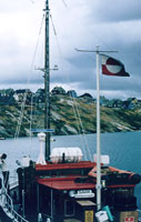 Il porto di Qasigiannguit nela baia di Disko