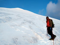Sul ghiacciaio a 6000 m