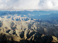 Panorama sulle cime del Ladakh dal Kang Yatse