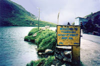 Sandra al lago di Tsango