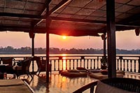 Tramonto in crociera sul Mekong