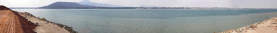Il Mekong dalle banchine di Pakse