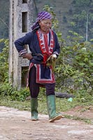 Contadina del villaggio di Thong Nguyen, provincia di Ha Giang