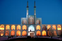 Porta di Yazd al tramonto