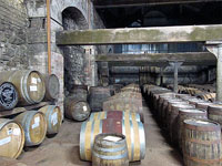 Barili per l'invecchiamento a Kilbeggan
