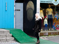 Sulla Hverfisgata a Reykjavik