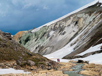 La gola di Graenagil a Landmannalaugar