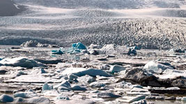 La laguna glaciale di Fjallsárlón (dettaglio)