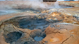 I geyser di fango di Hverarönd