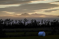 Paesaggio al tramonto