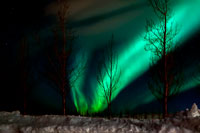 Aurora polare nei pressi di Borgarnes
