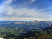 Vista verso la val Gardena